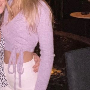 Urban outfitters purple cross sweater